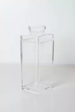 FRASCO DE ACRILICO "L" CON TAPA