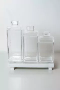FRASCO DE ACRILICO "M" CON TAPA - comprar online