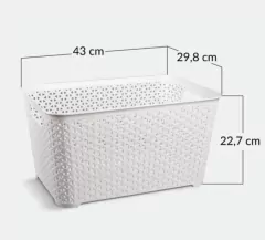 COMBO PLACARDS x4 CESTOS DE RATAN - tienda online