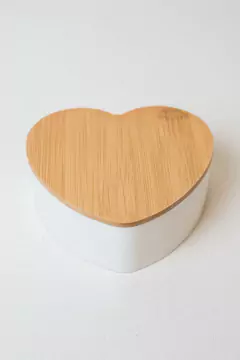 ORGANIZADOR DE ALHAJAS CON ESPEJO CORAZON BLANCO - Marian Todo Organizado