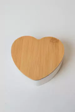 ORGANIZADOR DE ALHAJAS CON ESPEJO CORAZON BLANCO - comprar online