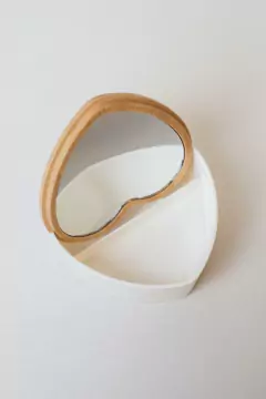 ORGANIZADOR DE ALHAJAS CON ESPEJO CORAZON BLANCO