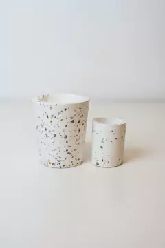 VASO CHICO "TERRY" PORTA CEPILLOS DE TERRAZO en internet