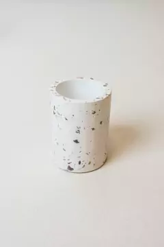 VASO CHICO "TERRY" PORTA CEPILLOS DE TERRAZO