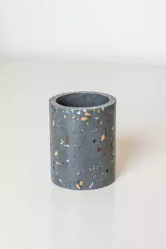 VASO CHICO "TERRY" PORTA CEPILLOS DE TERRAZO - Marian Todo Organizado