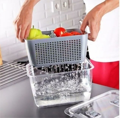 ORGANIZADOR "AYMARA PLUS” XL TAPA CON RESPIRADOR PARA HELADERA - comprar online