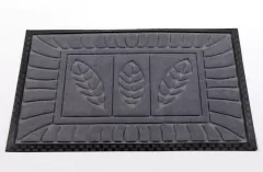 ALFOMBRA "FELPUDO HOJAS" CON POLYESTER Y GOMA - comprar online