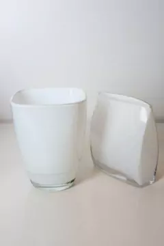 FLORERO "LLADRO VIP" GOTA DE VIDRIO PREMIUM BLANCO - tienda online