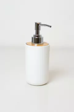 DISPENSER NORDICO BLANCO CON BAMBOO REDONDO