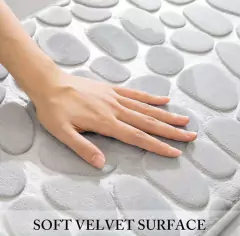 ALFOMBRA DE BAÑO MICROFIBRA PIEDRITAS - comprar online