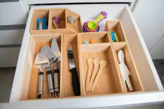 ORGANIZADOR "VALSEN" MODULAR RECTANGULAR ALARGADO ALTO "S" DE BAMBOO #1