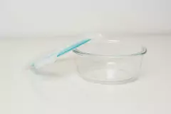 Imagen de COMBO x3 CONTENEDORES "CUCINA" HERMETICOS REDONDOS CON TAPA DE VIDRIO