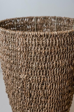 CESTO "GLAM" SEAGRASS REDONDO "S" ALTO - comprar online