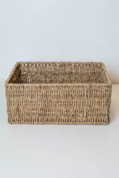 CANASTO "GLAMY" DE SEAGRASS RECTANGULAR "M" en internet