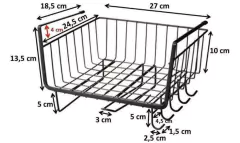 ESTANTE CANASTO COLGANTE "DINA PLUS" - Marian Todo Organizado