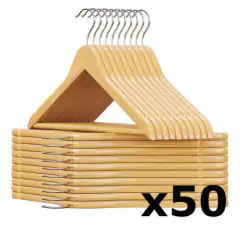 COMBO x50 PERCHAS DE MADERA LUSTRADAS Y LAQUEADAS