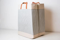 CESTO LAUNDRY DE TELA "STRIPS" CON MANIJAS DECO - comprar online