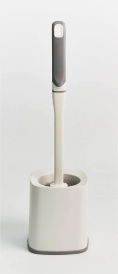 CEPILLO DE BAÑO PLASTICO BLANCO Y GRIS - comprar online