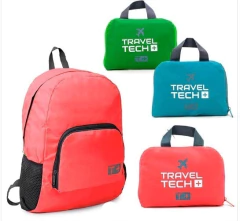 MOCHILA PLEGABLE "TRAVEL TECH" PARA VIAJES - comprar online