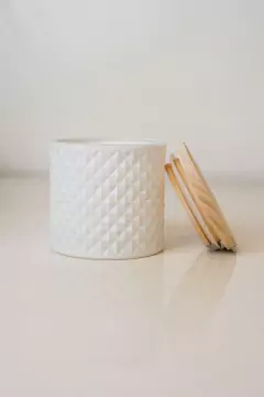 CARAMELERA RUSTICA CILINDRICA CON TAPA DE MADERA