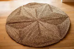 ALFOMBRA "SAMBA" DE FIBRAS NATURALES REDONDA 120 CM DE DIAMETRO - tienda online