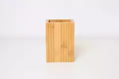 VASO PORTA CEPILLOS "VALSEN SQUARE " RAYAS BAMBOO