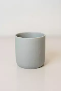 PORTA VELAS / MINI FLORERO "MOOD" GRIS CLARO "S" - comprar online