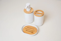 VASO PARA CEPILLOS "NOUVELL " NORDICO CON BAMBOO