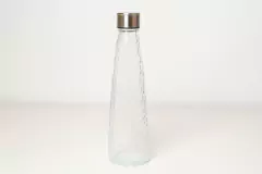 BOTELLA HUNGRIA DE VIDRIO CON TAPA DE ACERO 750 ML - comprar online