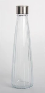 BOTELLA HUNGRIA DE VIDRIO CON TAPA DE ACERO 750 ML - comprar online