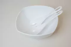 ENSALADERA "NICOLE SQUARE" CON CUBIERTOS DE ACRILICO - comprar online