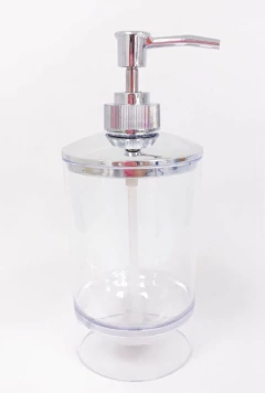 DISPENSER DE JABON LIQUIDO "SANDRA" REDONDO DE ACRILICO