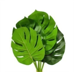 PLANTA / HOJA ARTIFICIAL x1 "MONSTERA" VERDE 38 cm - comprar online