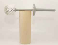 ESCOBILLA PARA INODORO GRIS CON BEIGE