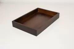 BANDEJA DE MADERA "TRAY" MARRON RECTANGULAR