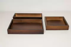 Imagen de BANDEJA DE MADERA "TRAY" MARRON RECTANGULAR
