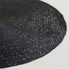 INDIVIDUAL / CENTRO DE MESA PVC GRAFITO NEGRO 38cm - comprar online