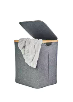 Imagen de CESTO LAUNDRY DE TELA "PERSA" CON TAPA PARA ROPA