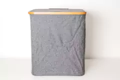 CESTO LAUNDRY DE TELA "PERSA" CON TAPA PARA ROPA - tienda online