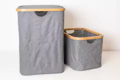 CESTO LAUNDRY DE TELA "PERSA" CON TAPA PARA ROPA en internet