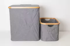 CESTO LAUNDRY DE TELA "PERSA" CON TAPA PARA ROPA - comprar online