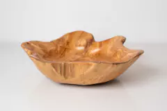 BOWL DE MADERA "CARTAGENA" #4 DECO PROFUNDO CON BORDES UNIFORMES