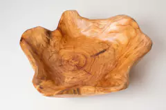 BOWL DE MADERA "CARTAGENA" #4 DECO PROFUNDO CON BORDES UNIFORMES - Marian Todo Organizado