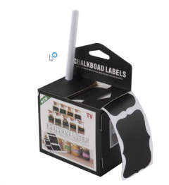 ETIQUETAS AUTOADHESIVO PARA FRASCOS NEGRAS CON FIBRON