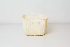 CANASTO "EILAT" TRENZADA "M" CON ASAS - tienda online