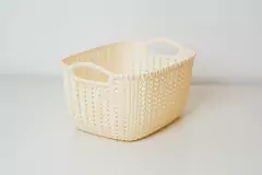 CANASTO "EILAT" TRENZADA "M" CON ASAS - tienda online