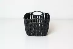 CANASTO "EILAT" TRENZADA "M" CON ASAS - Marian Todo Organizado