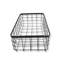 CANASTA "IBIZA" RECTANGULAR ALAMBRE - Marian Todo Organizado