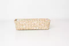 SET x3 CANASTOS "ZALAY" RECTANGULARES DE MIMBRE