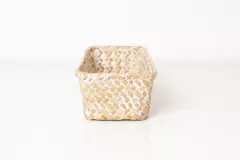 SET x3 CANASTOS "ZALAY" RECTANGULARES DE MIMBRE